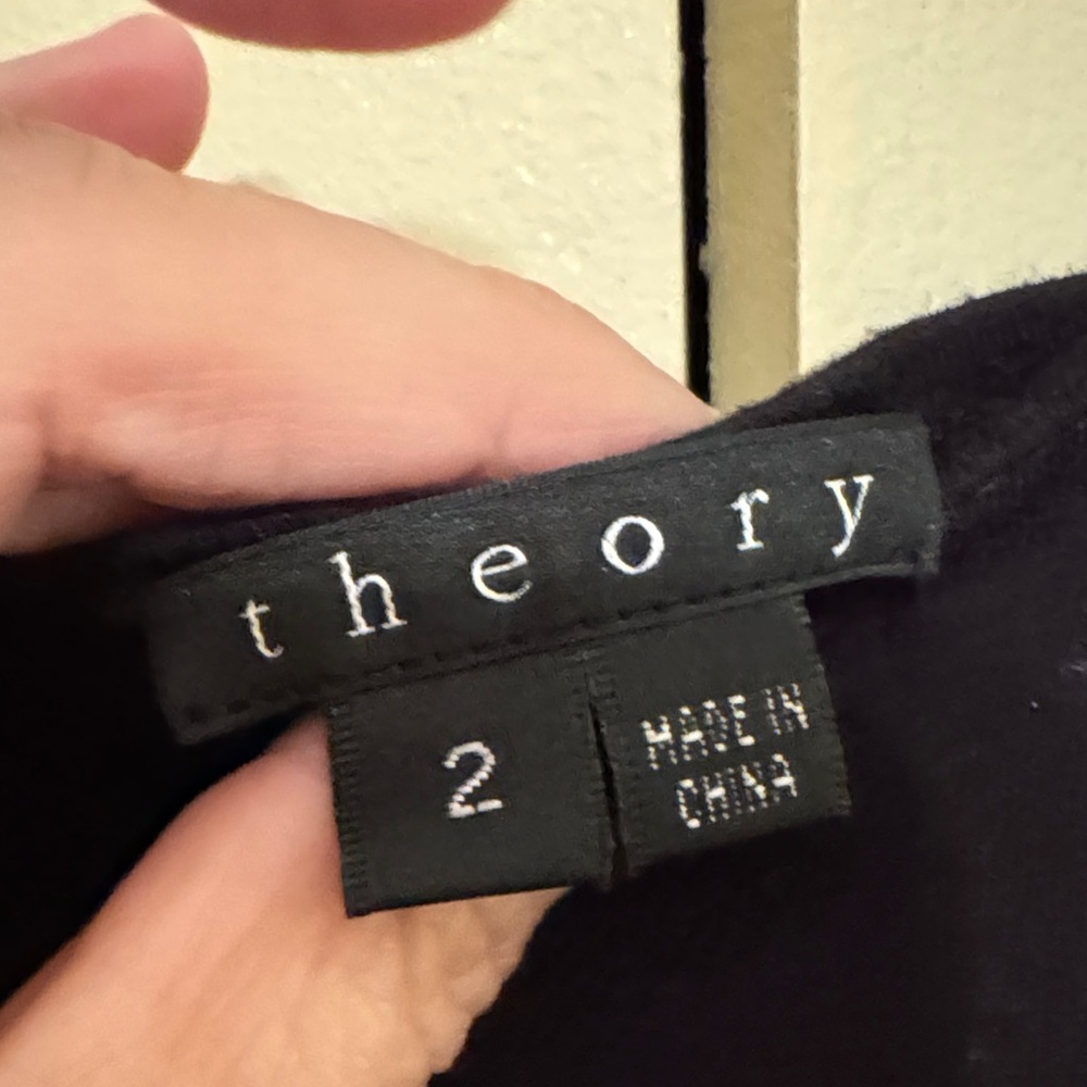 Theory Black and White Patterned Mini Dress - Picture 2 of 12